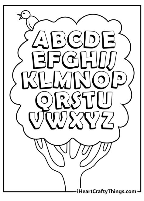 Free Alphabet Coloring Pages For Kids