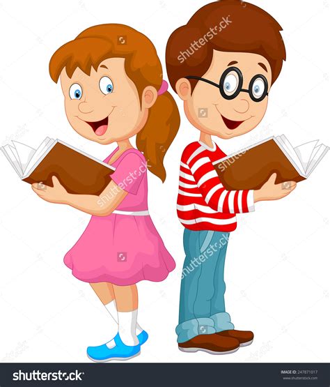 cartoon pictures of kids reading 20 free Cliparts | Download images on ...