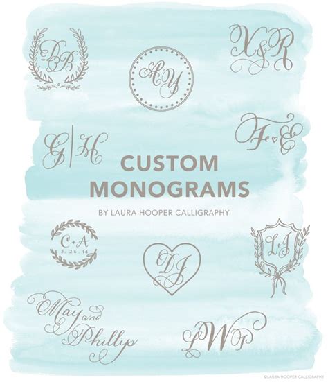 order custom calligraphy wedding monograms | Handwritten wedding ...