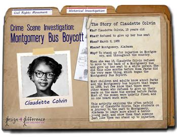 CSI: Montgomery Bus Boycott - Claudette Colvin & Civil Rights Movement ...