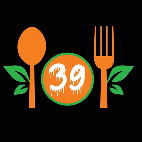 Restaurant Logo Design and Number 39 22901263 Vector Art at Vecteezy