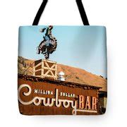 Jackson Hole Wyoming Million Dollar Cowboy Bar - Square Format ...