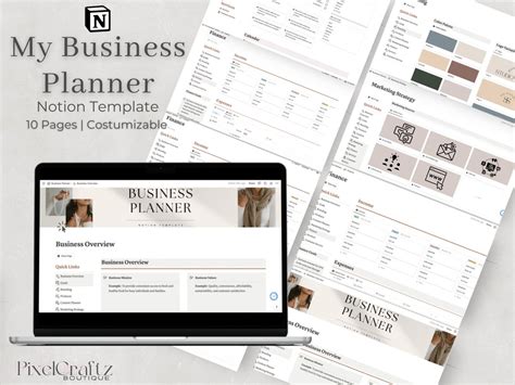 Notion Business Planner Template, Notion Template, Business Planner Template, Notion Dashboard ...