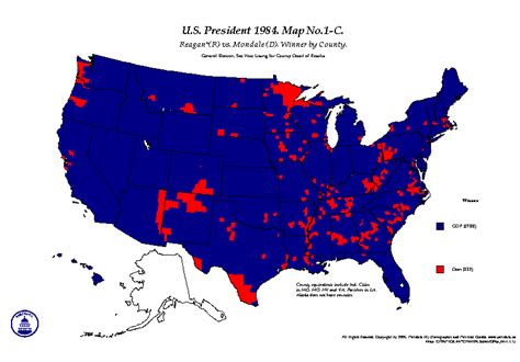 POLIDATA &REG ELECTION MAPS-PRESIDENT 1984