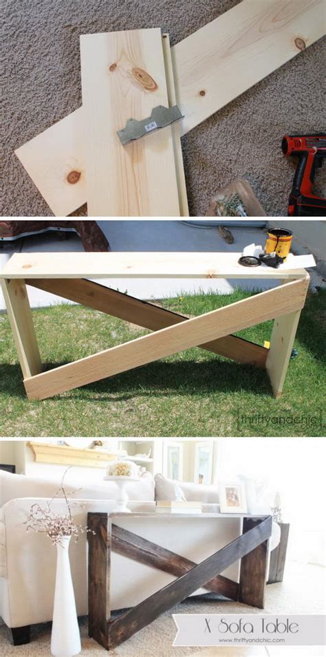 20+ Easy DIY Console Table and Sofa Table Ideas - Hative