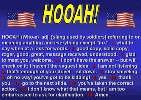 The Meaning of Hooah - Michael Anthony