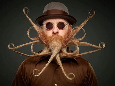 World Beard and Moustache Championships Exhibit Quirky Beard Styles