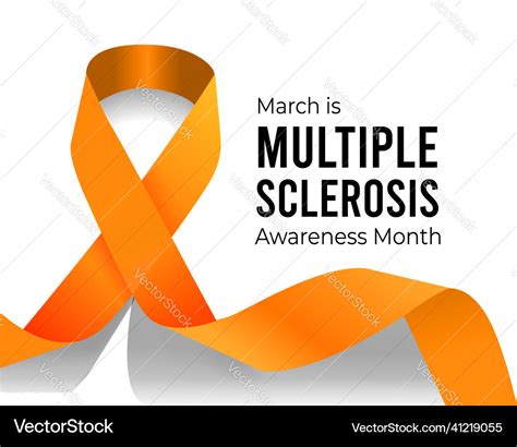 Multiple sclerosis awareness month Royalty Free Vector Image