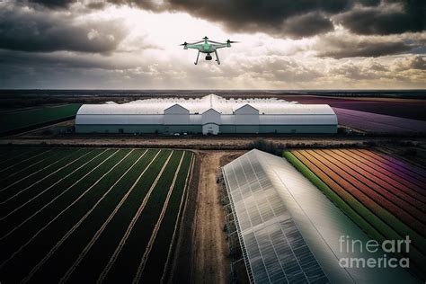 agricultural drones. Ai generated. Photograph by Joaquin Corbalan - Pixels