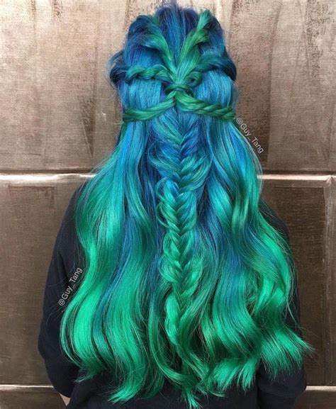 Twitter | Turquoise hair color, Green hair colors, Hair styles