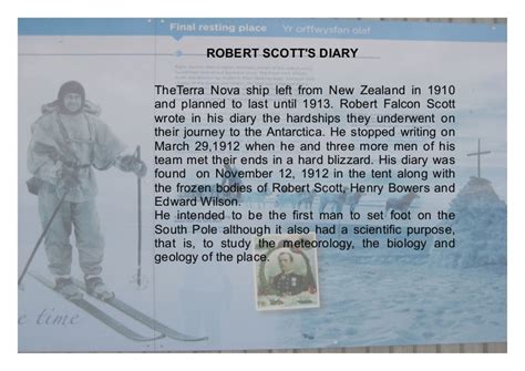 Robert F. Scott's diary