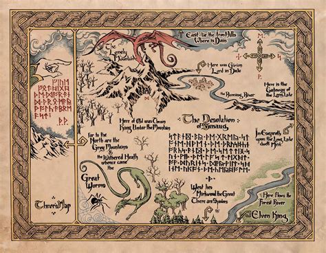 El Descanso del Escriba: Mapas fantásticos The Hobbit Map, Casa Do Hobbit, Bilbo Le Hobbit, Jrr ...