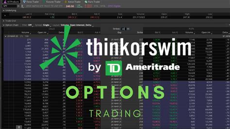 ThinkorSwim Tutorial: Options Trading - YouTube