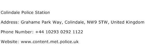 Colindale Police Station Address, Contact Number of Colindale Police Station