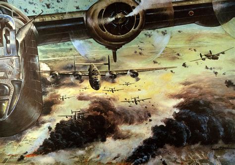 Wwii: B-24 Air Raid, 1944 by Granger