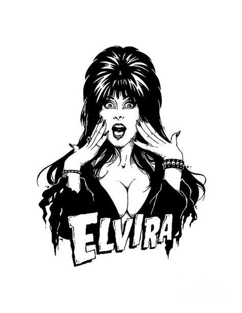 Elvira Movie Digital Art by Michael M Anderson - Fine Art America