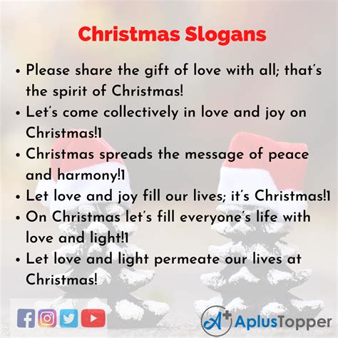 Christmas Slogans | Unique and Catchy Christmas Slogans in English - A ...