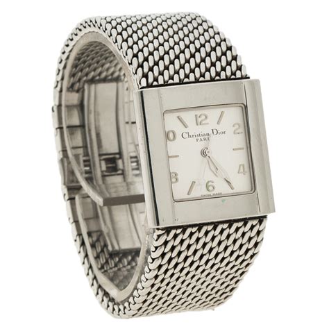 Christian Dior Silver Stainless Steel D79-100 Women's Wristwatch 28MM Dior | The Luxury Closet