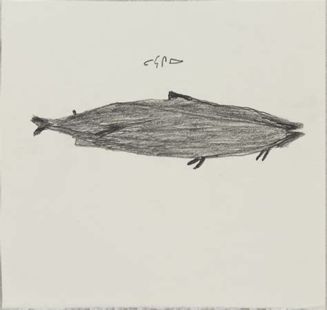 Untitled (Fish) by Luke Anguhadluq - Baker Lake Inuit Art