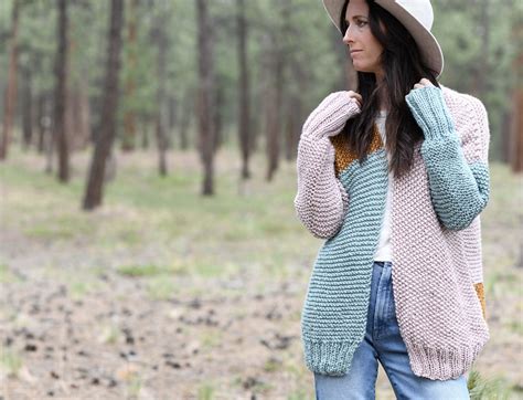 Comfy Colors Cardigan Knitting Pattern – Mama In A Stitch