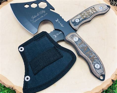 1 Engraved Axe / Hatchet With Nylon Sheath Unique - Etsy