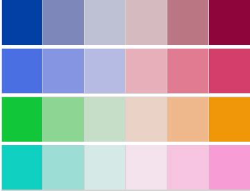 resources - Where can I find a large palette / set of contrasting colors for coloring many ...