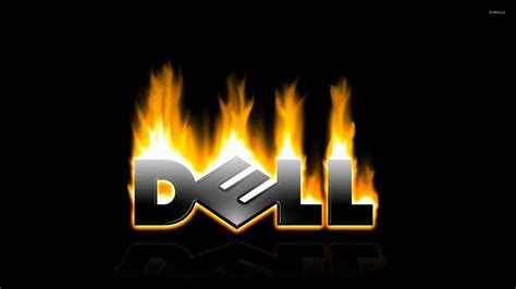 Flaming Dell logo wallpaper - Computer wallpapers - #24986