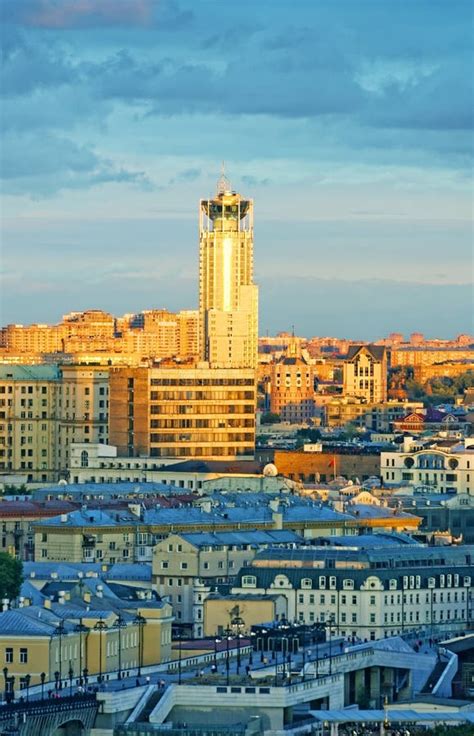 Moscow City Center View and Modern High Rise Stock Photo - Image of architecture, city: 45577102