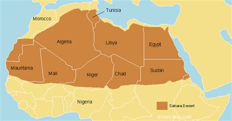 Sahara Desert map | Desert map, Sahara desert, Map