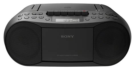 NEW Sony CFD-S70 Portable CD Player Cassette Boombox with AM/FM Tuner - Black | eBay