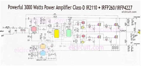 3000 Watt Power Amplifier Class D Mosfet IRFP260 / IRFP4227 | Class d ...