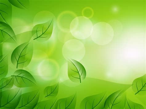 Abstraction Leaf Cuts Powerpoint Templates - Abstract, Green - Free PPT Backgrounds and Templates