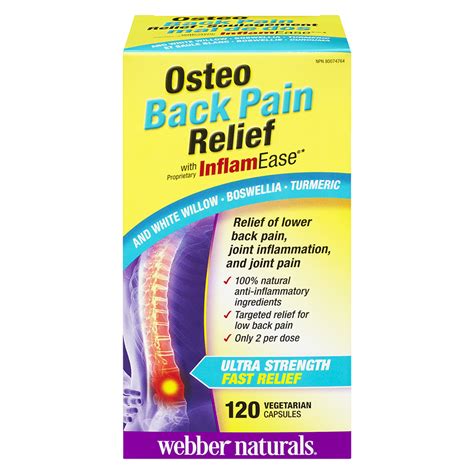 Webber Naturals Osteo Back Pain Relief with InflamEase - 120's | London ...