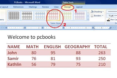 Microsoft Word Tutorial - Creating Table Style