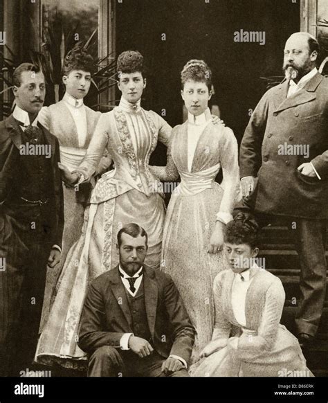 King Edward Vii Alexandra Of Denmarks Five Children 1891 Stock Photo ...