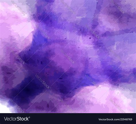 Hand painted dark blue purple watercolor Vector Image