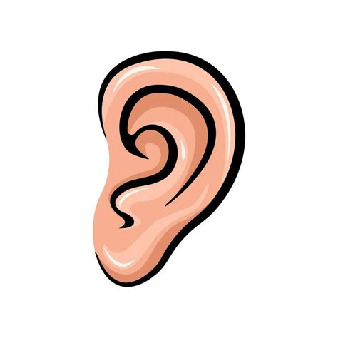 Colorful Ear Cartoon Art Isolated Vector Illustration 23877704 Vector Art at Vecteezy