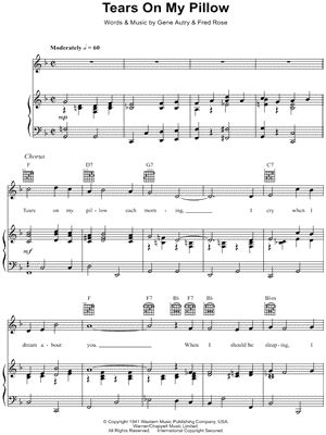 "Tears On My Pillow" Sheet Music - 1 Arrangement Available Instantly - Musicnotes