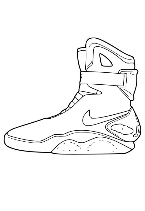 Free Printable Nike Clasp Coloring Page for Adults and Kids - Lystok.com