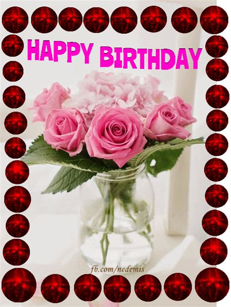 Happy Birthday Roses Gif - Get More Anythink's