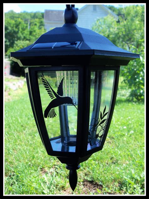 Outdoor Solar Lantern W/ Shepherd Hook Butterfly or - Etsy