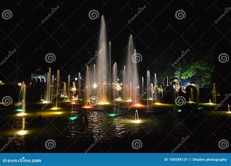 Brindavan Gardens stock image. Image of historical, attractions - 100598131