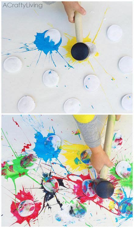 Paint Splat Art Activity For Kids | Art activities for kids, Art activities, Art for kids