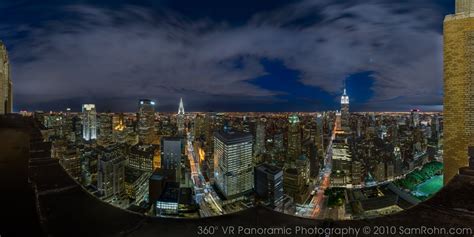 Manhattan Skyline, Night :: 360° Panorama :: Sam Rohn 360° Photography