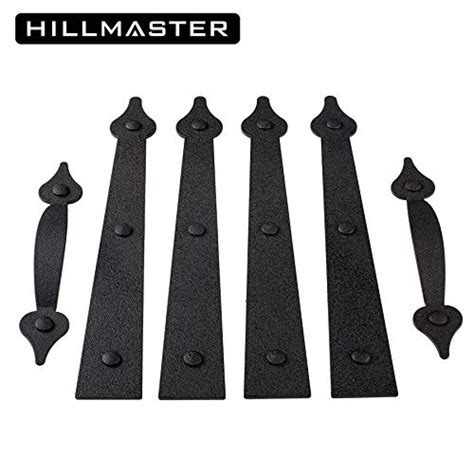 HILLMASTER Decorative Magnetic Garage Door Hinges Hardware, 6 Pieces ...