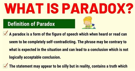 Paradox: Definition and Examples of Paradox in Speech and Literature • 7ESL