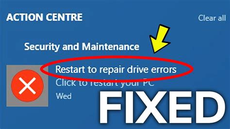 Fix Restart To Repair Drive Error In Windows | Hot Sex Picture