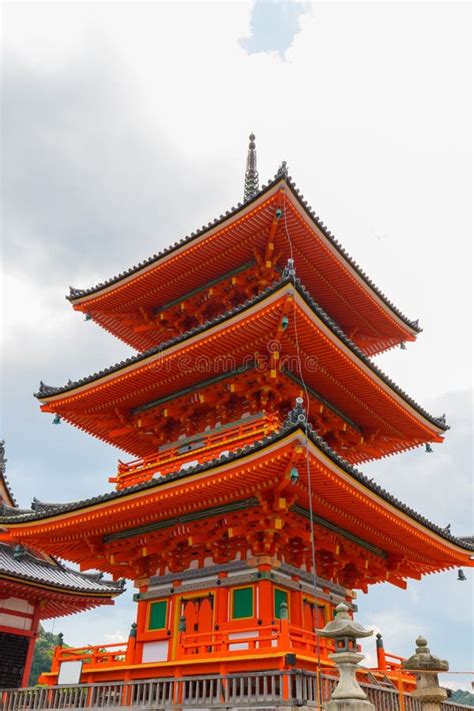 Red Pagoda in Summer at Kiyomizu-dera Kyoto, Japan Stock Photo - Image ...