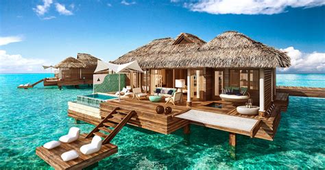 Overwater Bungalows Sandals Royal Caribbean Jamaica