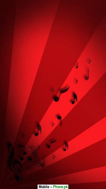 Red Music Note Wallpaper - WallpaperSafari